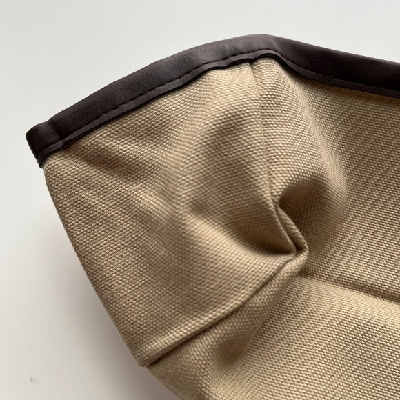 Longaberger Dad's Valet Basket Fabric Liner Canvas 28156155 Tan Brown - Picture 8 of 8